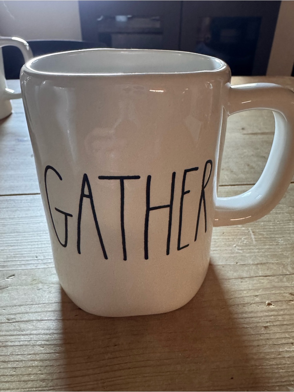 Magenta Gather White Ceramic Mug -